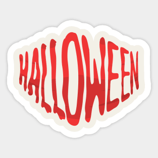 halloween funny mask Sticker